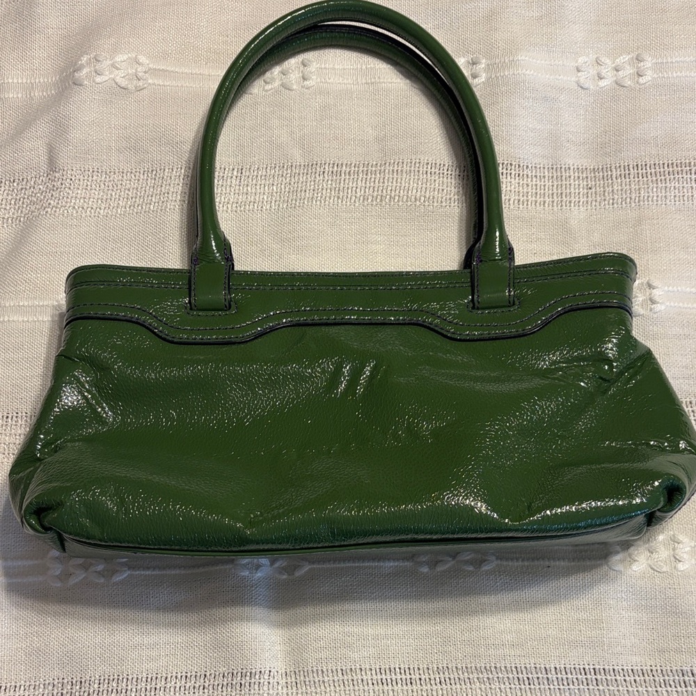 Liz Claiborne Shiny Green Shoulder Bag